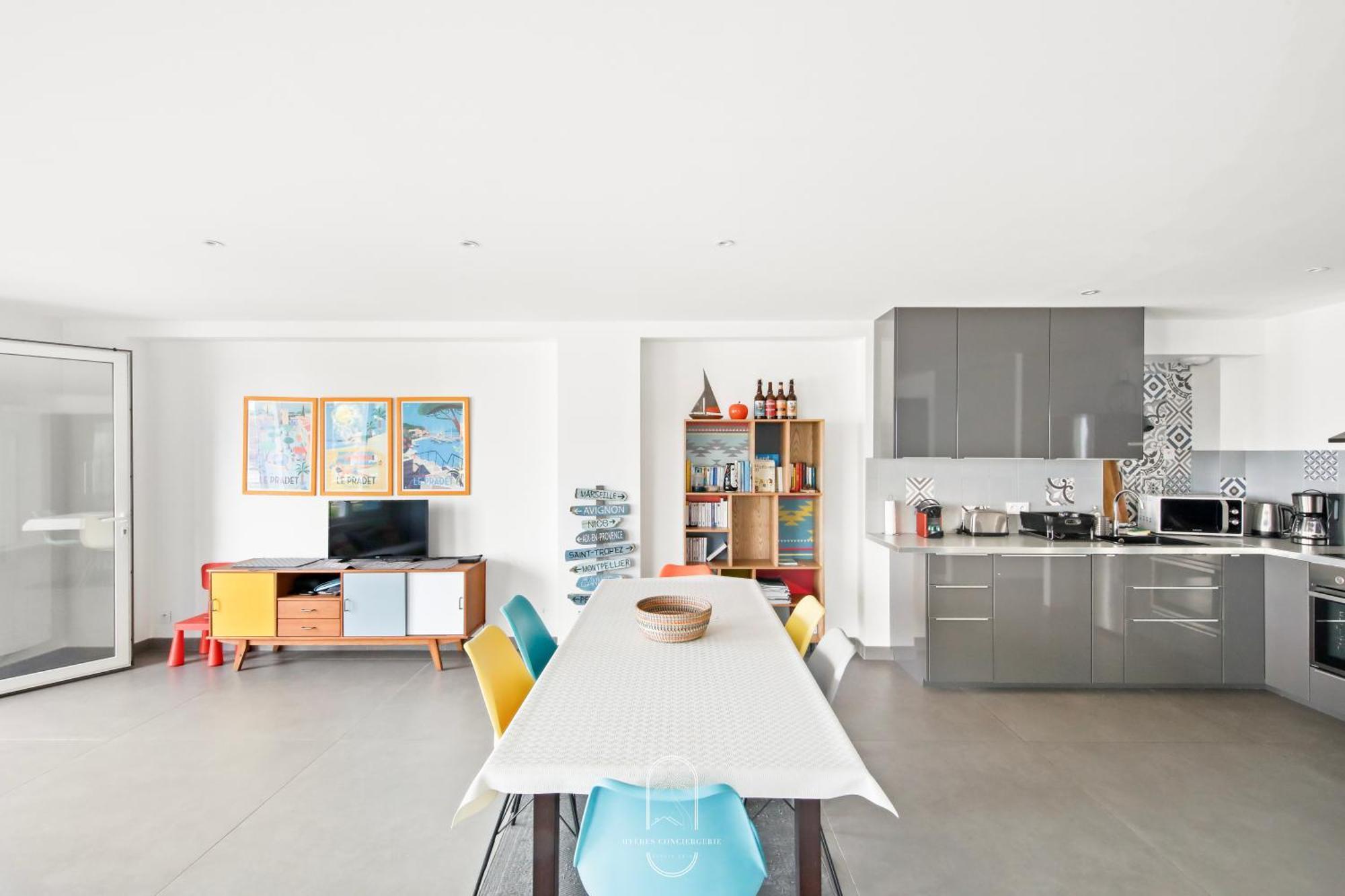 Villa Antoine Appartement Rdj Vue Mer Clim Wifi Parking Plage 50M La Garonne Le Pradet Eksteriør bilde